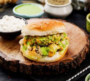 Kurkure Chicken Kebab Burger
