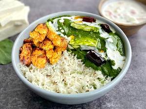 Palak Paneer, Tandoori Gobhi, Jeera Rice Bowl