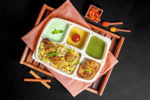 Special Chicken Biryani Lunchbox with Haleem Kebab