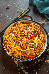 Veg Spicy Korean Noodles