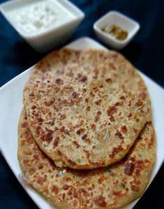 ALOO ONION  STUFFED  PUNJABI PARATHA
