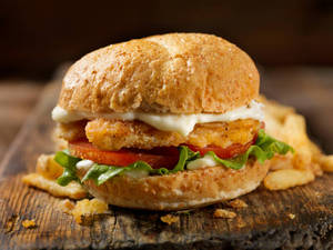 Chicken Burger With Mayonnaise