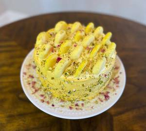 Heavenly Loaded Rasmalai Pista Cake