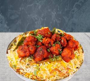 Chicken 65 biryani