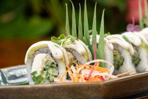 Asparagus And Avocado Uramaki