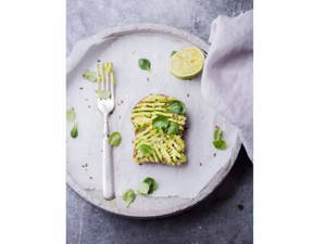 Bread Toast With Mix Fruit Salad