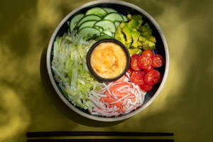 Avocado & Crab Stick Salad