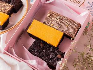 Three Little Reasons To Celebrate – Brownie Gift Box Of 3