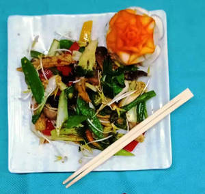 Stir Fried Chinese Greens with Burnt Garlic