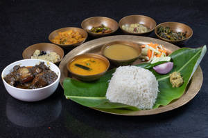 Assamese Thali With Pork Til