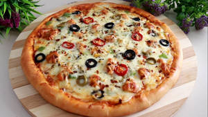 Double Cheese Chicken Pizza