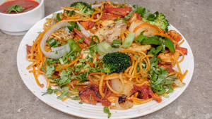 Chicken Hakka Garlic Chowmein