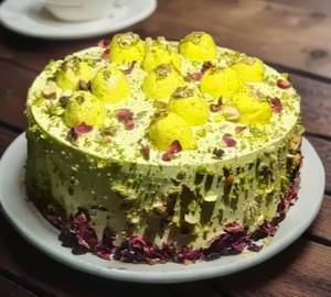 Eggless Rasmalai Cream Cake