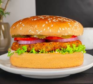 Aloo tikki burger.
