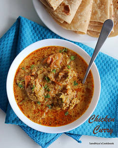 2 Chappathi + Nati Koli Gravy