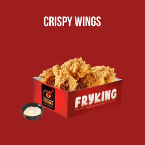 Crispy Chicken Wings With Garlic Dip