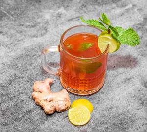 Ginger Lemon Tea With Uniflask (Serves 2-3 With Paper Cups) Sugarless