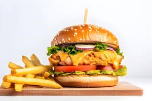 Chicken Burger Fries Combo