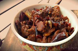 Mutton Chinthamani (Boneless) Gravy