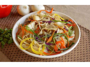 Veg Kway Teow [Malaysian Noodles]