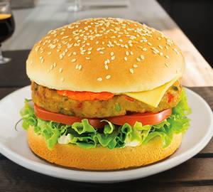Veg tandoori burger