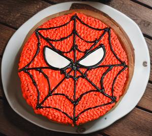 Fun spidey design cake