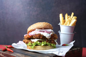 Chicken Schnitzel Burger