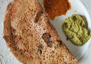 Godhumai Dosai with Pulikulambu