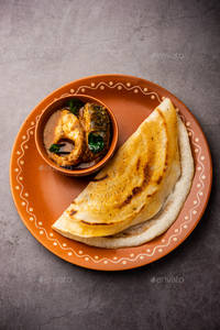 Kambu Dosai With Fish Gravy