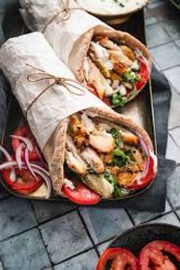 Mint Chicken Shawarma Roll