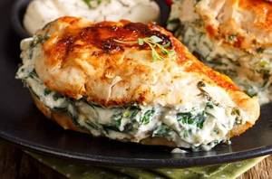 Tawa Fried Chicken Spinach