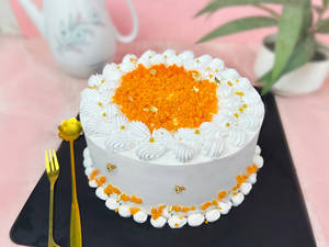 Motichur Laddu Cake