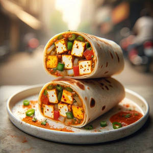 Angara Paneer Shawarma