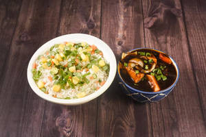 Mixed Fried Rice + Prawn Chilli Oyster(4ps.)