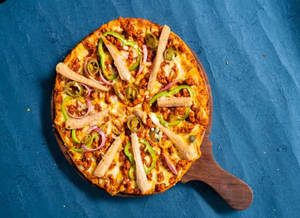 Spicy Bhuna Chicken And Sausage Pizza 10 Inch