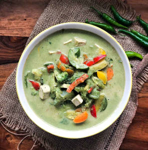 Veg Green Thai Curry  