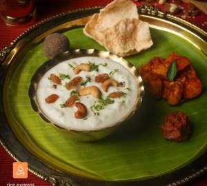 Dry fruit curd rice meal