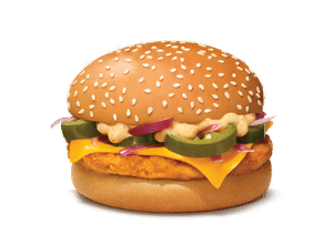 Grilled Chicken & Cheese Burger