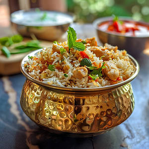 Schezwan Chicken Fried Rice