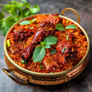 Chicken Lollipop Biryani
