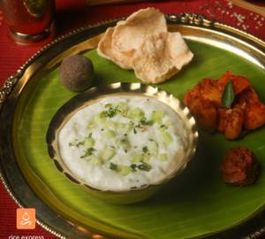 Cucumber curd rice bowl