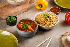 CHILLI PANEER COMBO FRIED RICE