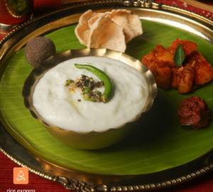 Seasoned curd rice meal