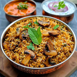 Mushroom Biryani
