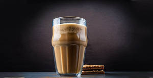 Cold Coffee With Sipper Glass