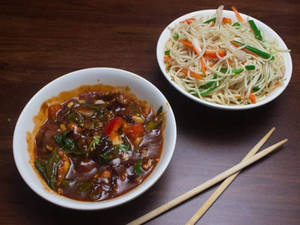 Veg Hong Kong Noodles Combo