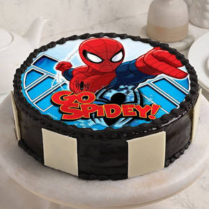 Spider Man Theme Cake
