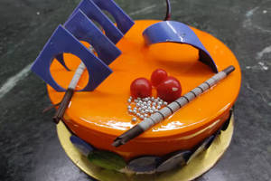 Orange Flavor Cake [500 grams] Knife+Candle+Optional Tag