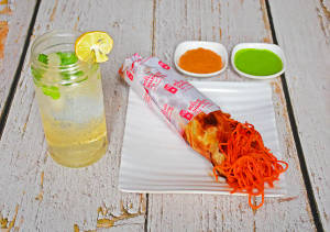 Noodles Roll with Virgin Mojito