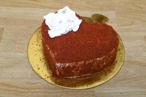 Red Velvet Heart Cake (1 Pound)